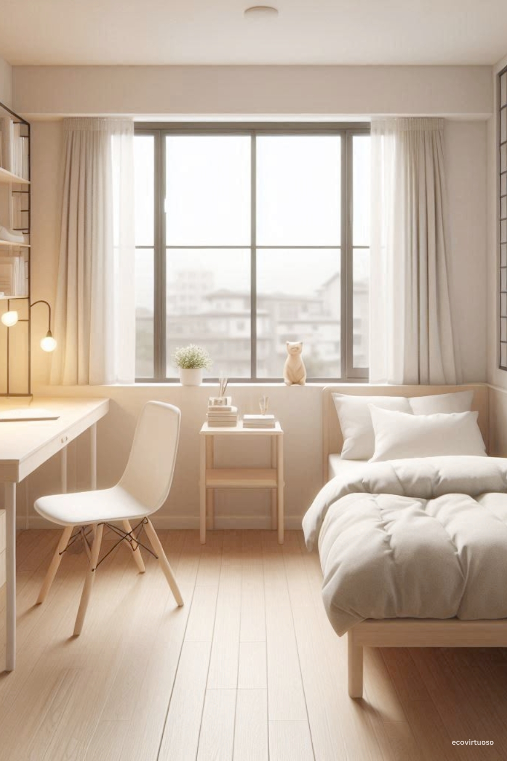 a minimalist bedroom